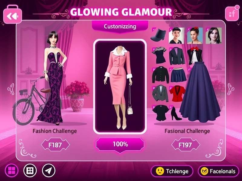Regional fashion variations in Glowing Glamour